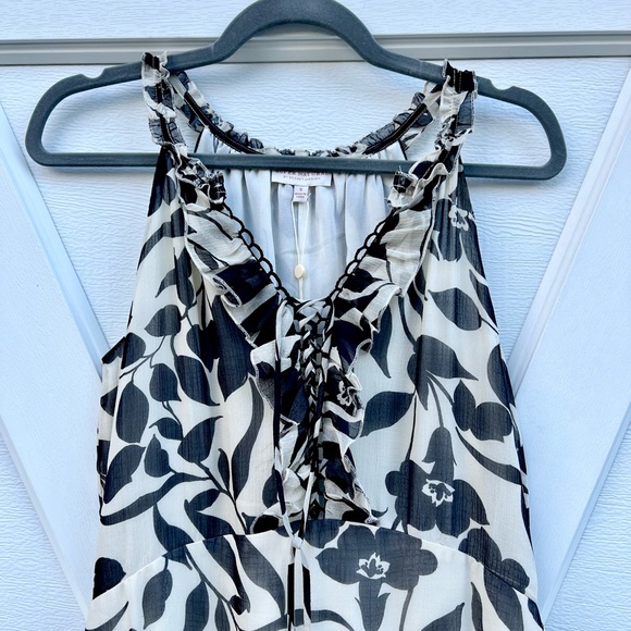 Super Natural by Secret Mission Black Monochrome Floral Emma Maxi Dress - Picture 2 of 5